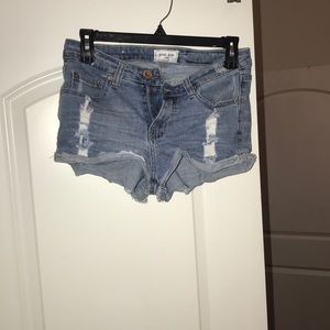 distressed shorts